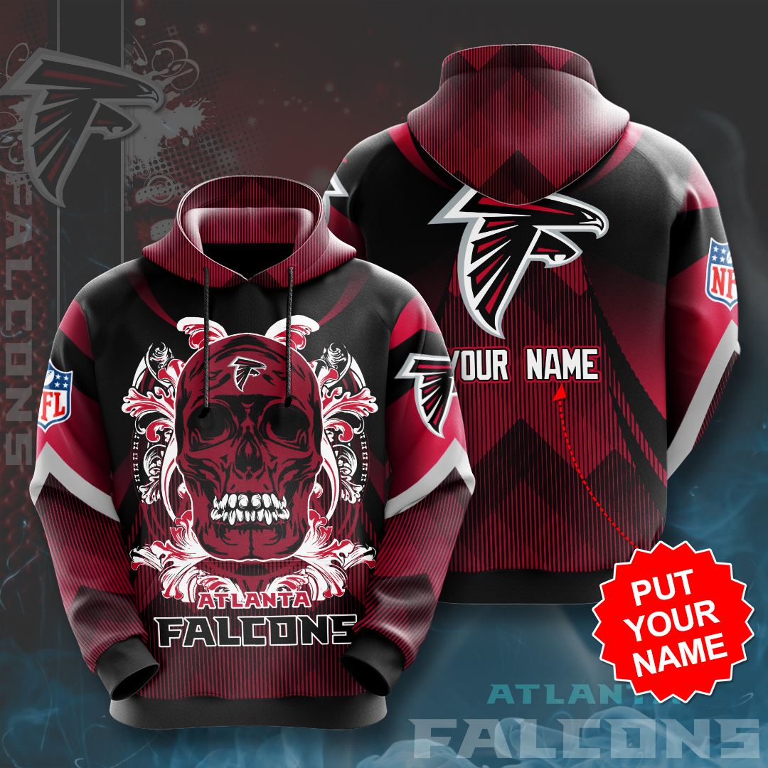 Personalized Atlanta Falcons Custom All Over Print 3D Hoodie - Great For Gifts