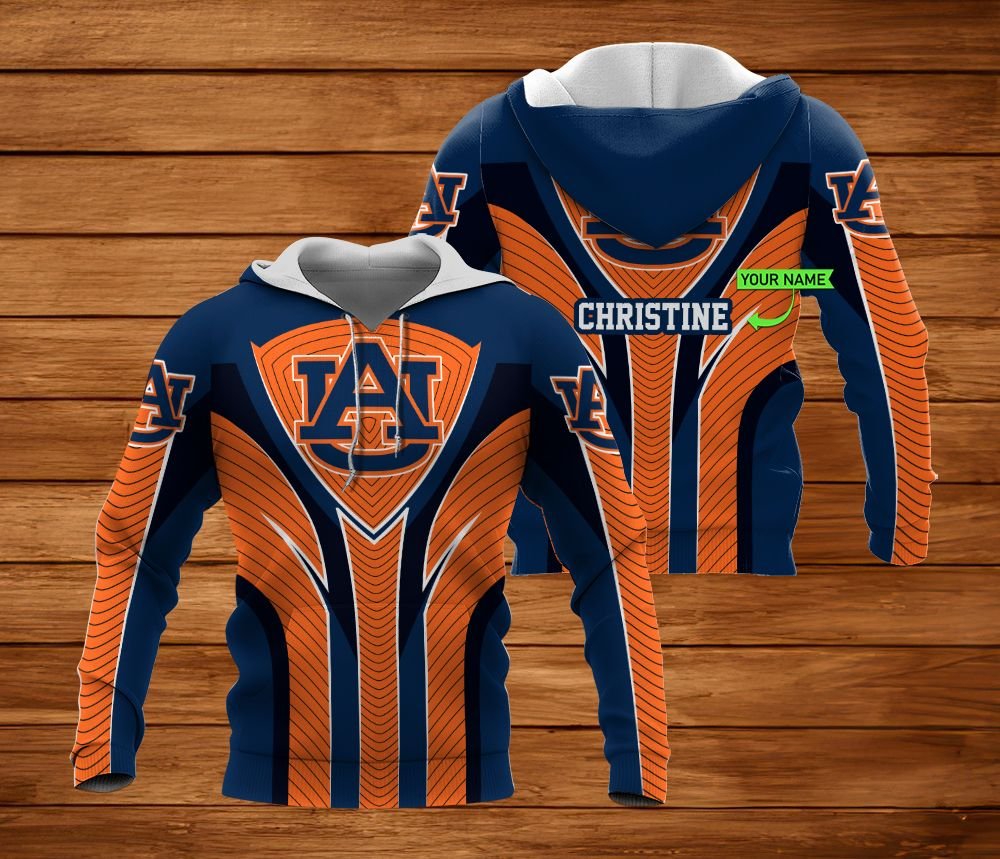 Personalized Auburn Tigers 3D All Over Print Zip Hoodie - Great Gift Idea For Fans