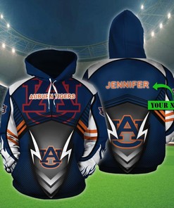 Personalized Auburn Tigers 3D All Over Print Zip Hoodie - Perfect For Sports Events