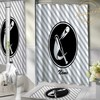 Personalized Baseball Shower Curtain- Fabric Sports Themed Bathroom Decor For Kids