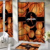 Personalized Basketball Shower Curtain With Name - Perfect For Kids' Bathroom #439