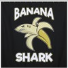 Personalized Bathroom Shower Curtain Featuring Banana Shark Print, Durable Liner For Your Bath