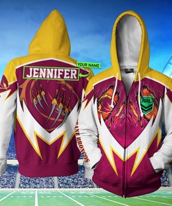 Personalized Brisbane Broncos Nrl Custom All Over Print Hoodie 3D
