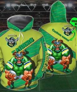 Personalized Canberra Raiders Nrl 3D All Over Print Zip Up Hoodie With Custom Name