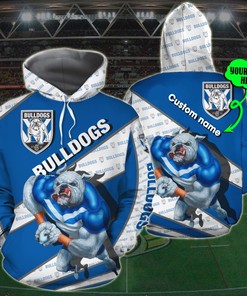 Personalized Canterbury Bankstown Bulldogs Nrl 3D All Over Print Zip Up Hoodie