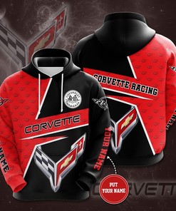 Personalized Custom Hoodie - Chevrolet Corvette With 3D Print 