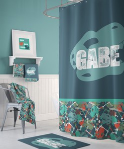 Personalized Dinosaur Room Decor Shower Curtain For A Unique And Customized Bathroom Decor
