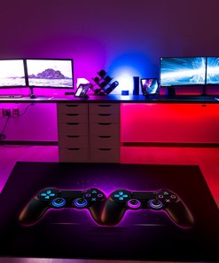 Personalized Game Controller Area Rug - Customizable Gaming Room Decor for Boys - Add Some Fun to Your Room