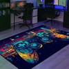 Personalized Game Controller Area Rug - Gaming Room Decor for Boys with Game Room Carpets