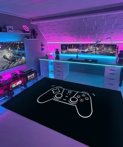 Personalized Game Controller Area Rug - The Perfect Addition to Any Boys Room