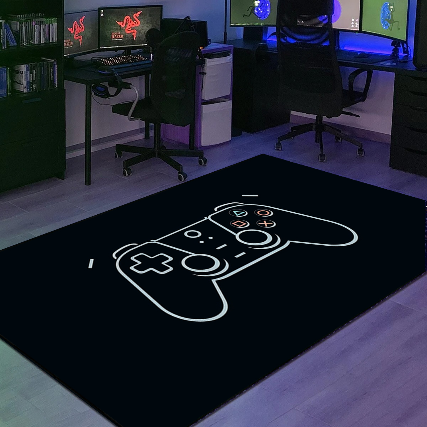 Personalized Game Controller Area Rug - The Perfect Addition to Any Boys Room - Image 2