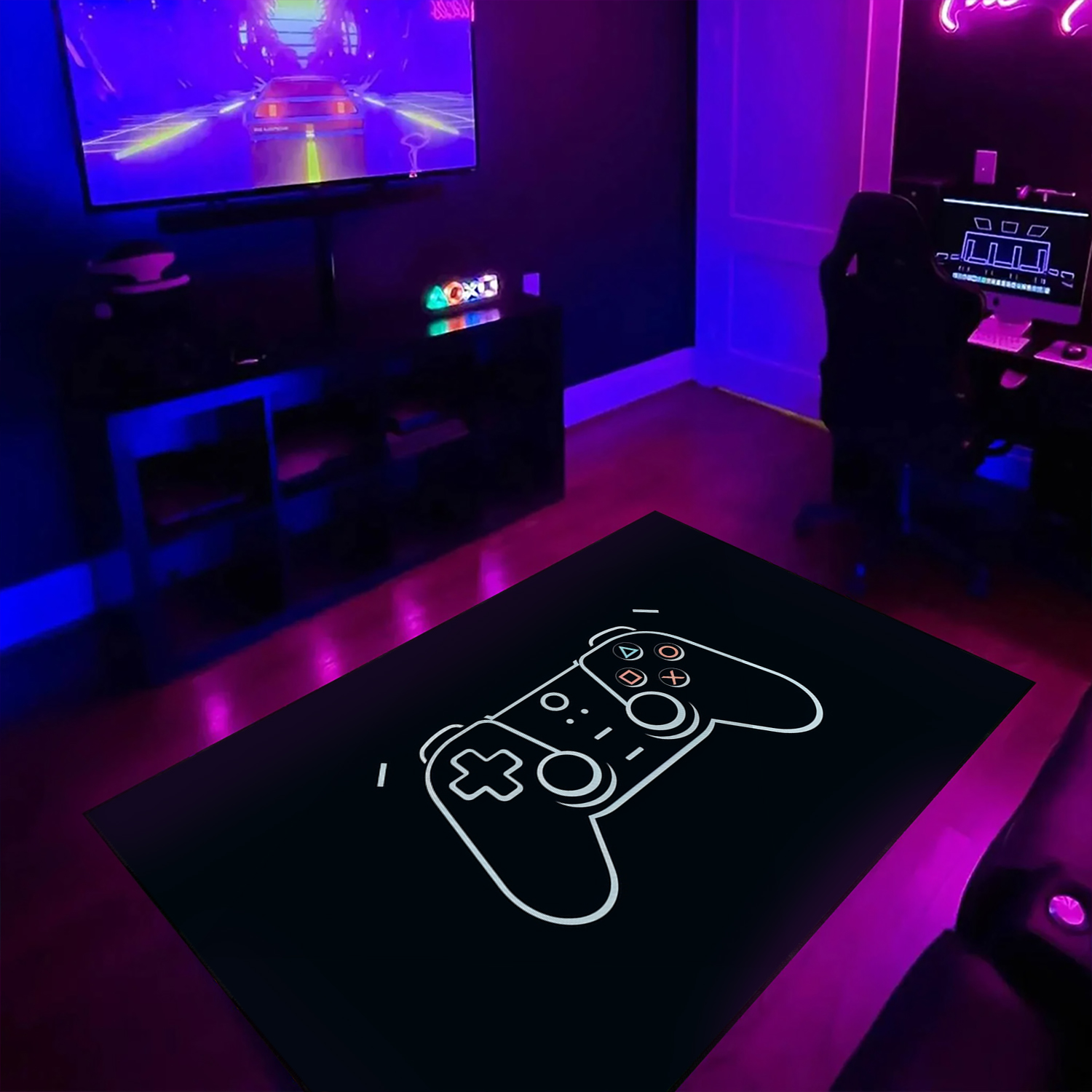 Personalized Game Controller Area Rug - The Perfect Addition to Any Boys Room - Image 3