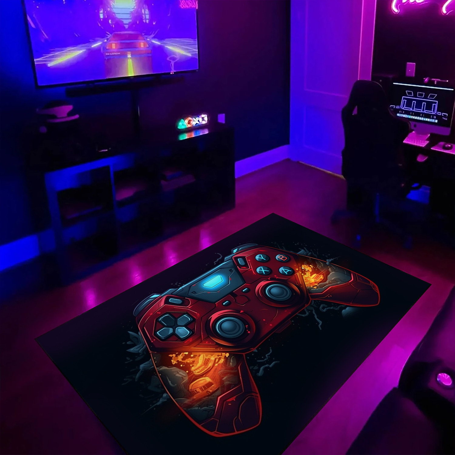 Personalized Game Controller Area Rug for Teenage Gamers - A Must-Have for Any Gaming Room - Image 2