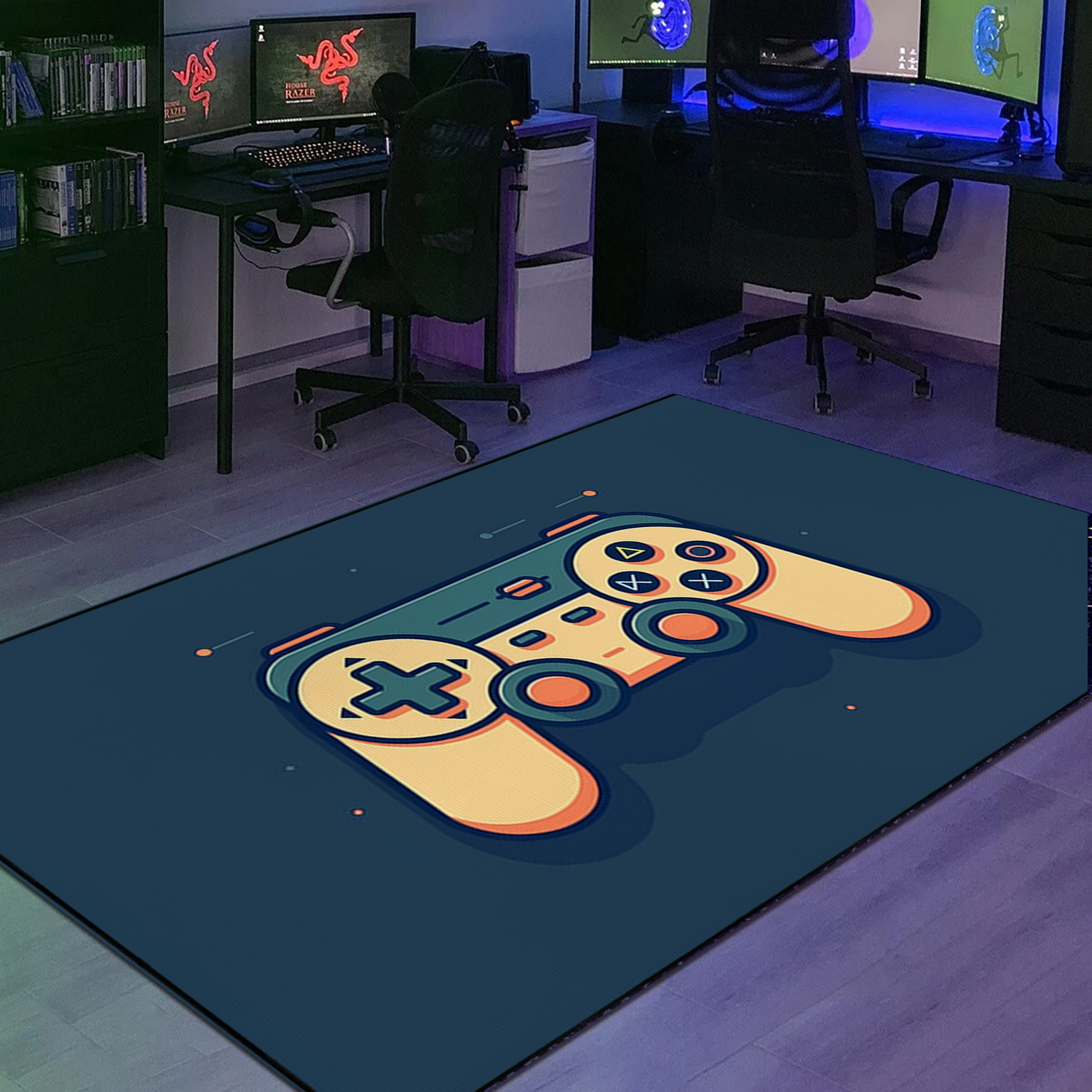 Personalized Game Controller Rug - The Ultimate Gaming Room Decor for Teen Boys - Image 2