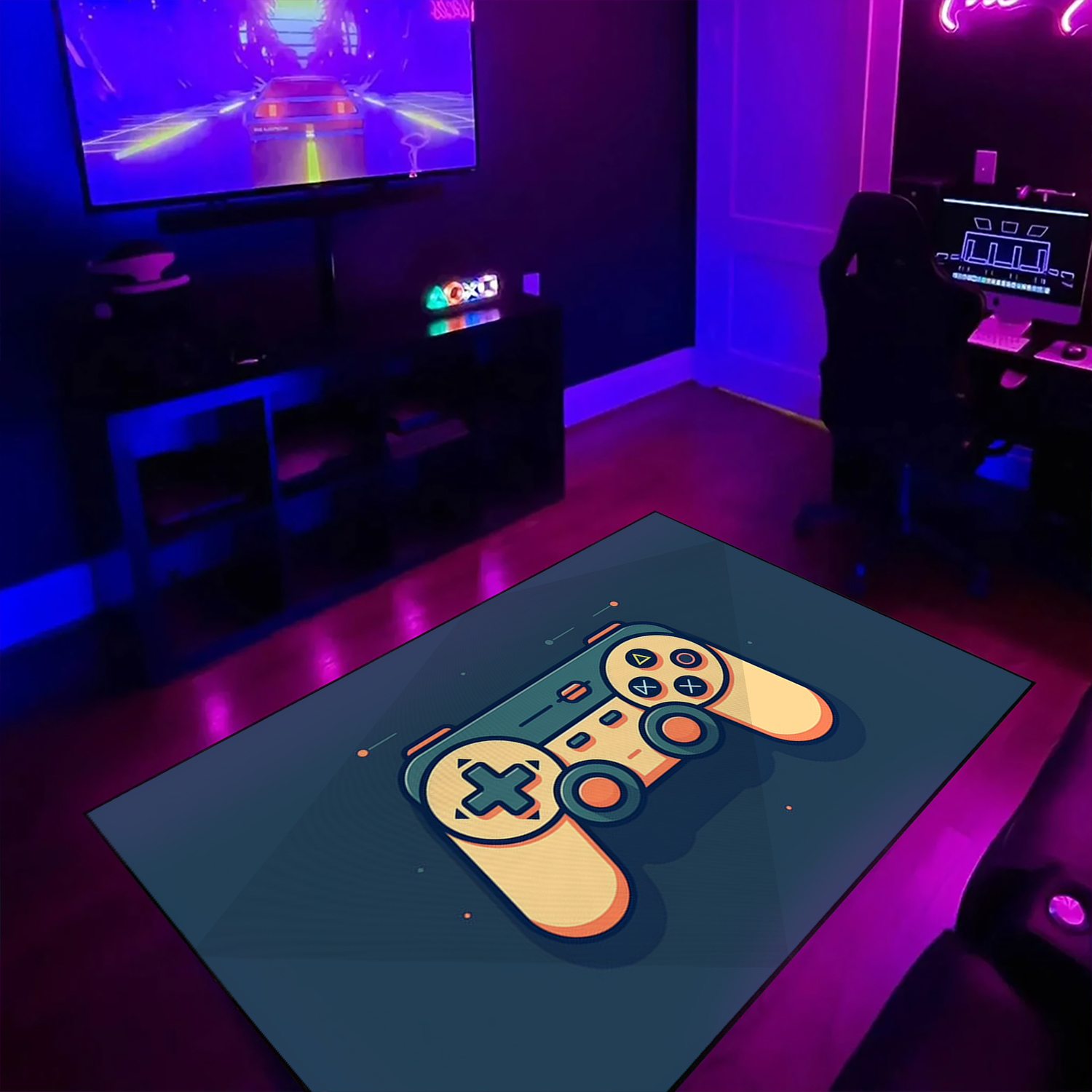 Personalized Game Controller Rug - The Ultimate Gaming Room Decor for Teen Boys - Image 3