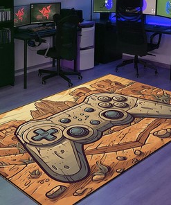 Personalized Game Room Area Rug for Kids Room - Perfect for Boys and Girls