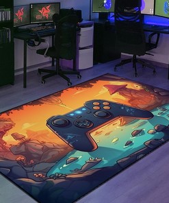 Personalized Game Room Area Rug for Teen Boys - The Ultimate Gamer Gift