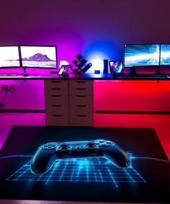 Personalized Game Room Area Rugs for Boys - Upgrade Your Game Room Decor - 3D Controller Design