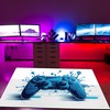 Personalized Game Room Carpet with 3D Game Controllers - Perfect for Gamer Boys