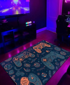 Personalized Game Room Rug for Boys - Perfect for a Game Room Makeover