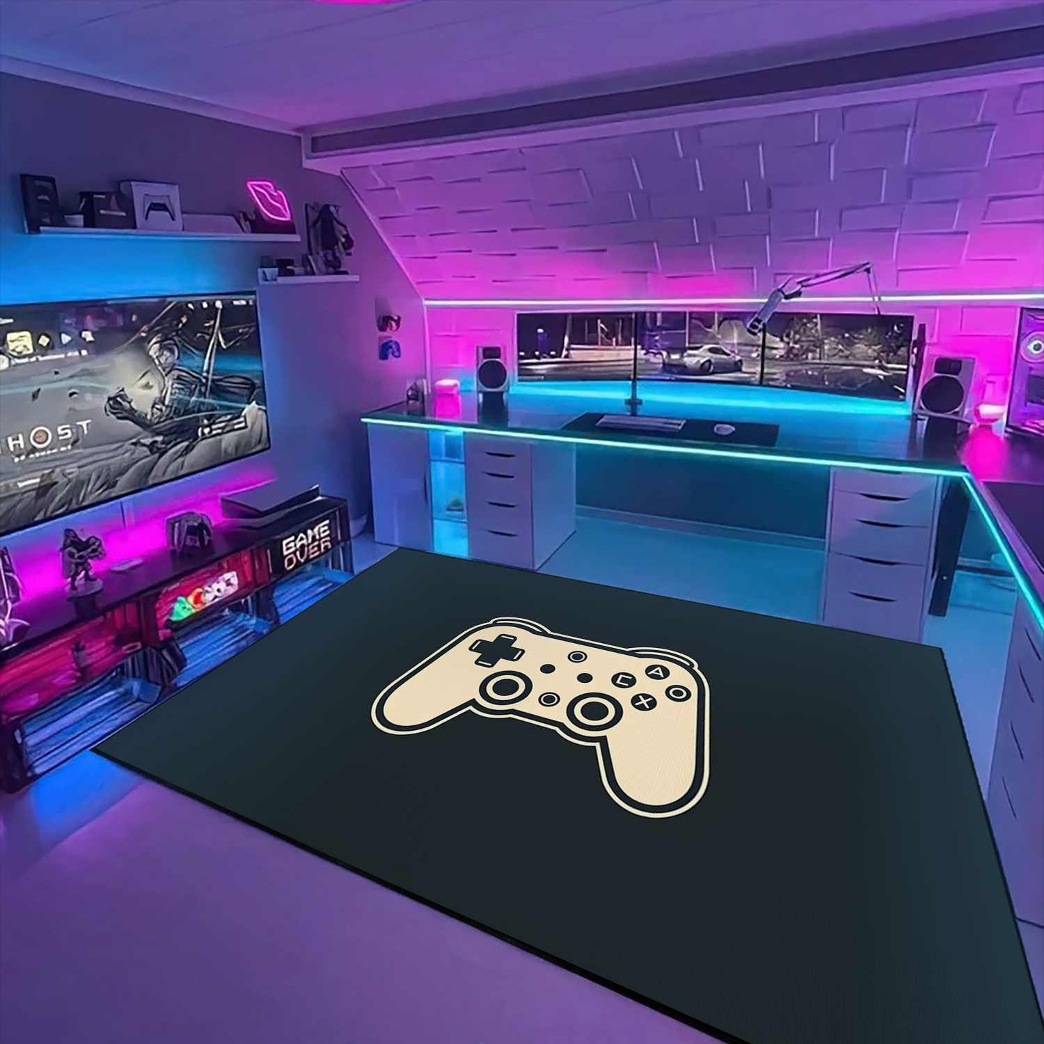 Personalized Game Room Rug for Kids - Unique Gift Idea for Boys and Girls - Image 2