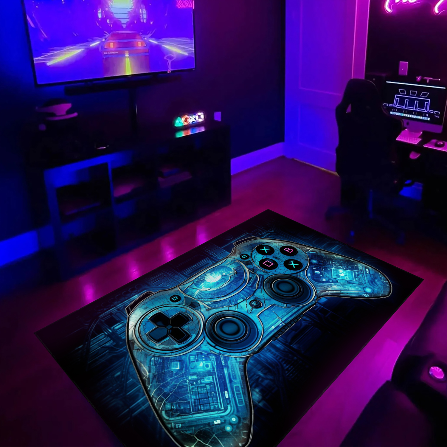 Personalized Game Room Rug with Name - Unique Gamer Gift - Image 3
