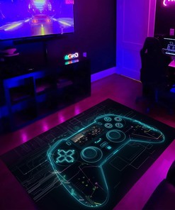 Personalized Game Room Rugs for Boys - Add Some Fun and Personality to Your Home Decor - Game Room Themed Area Rugs for Boys