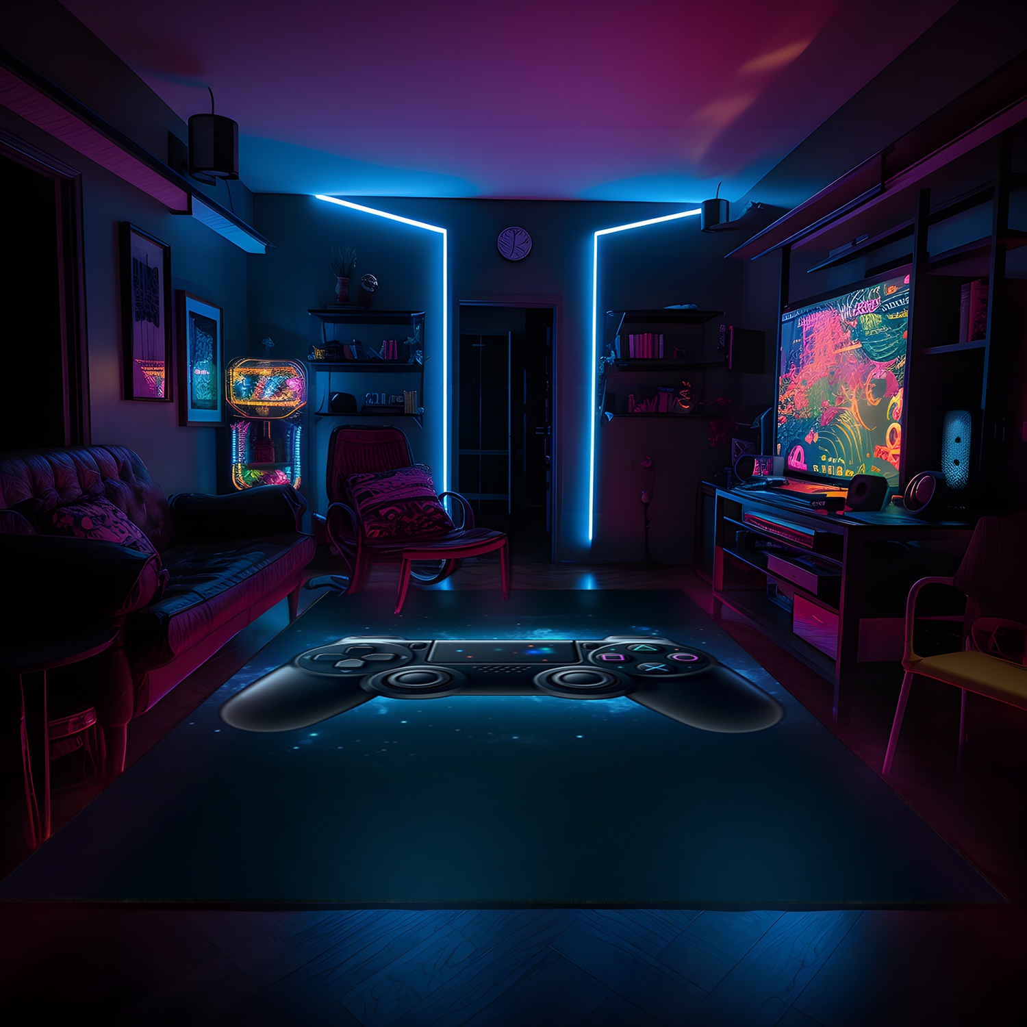 Personalized Game Room Rugs for Boys Bedrooms - Add Some Fun and Personality to Your Home Decor - Image 3