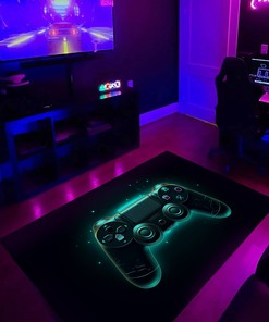 Personalized Game Room Rugs for Boys - Customized Gaming Room Carpet for Boys' Bedrooms - Kids Game Room Rug