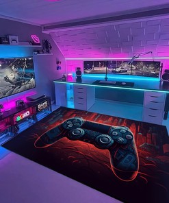 Personalized Game Room Rugs for Boys - Level Up Your Home Decor Game - Game Room Carpets