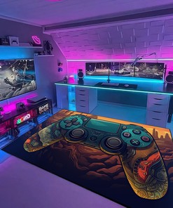 Personalized Game Room Rugs for Boys - Perfect for Home Decoration and Bedroom Setup - Game Room Rug Set