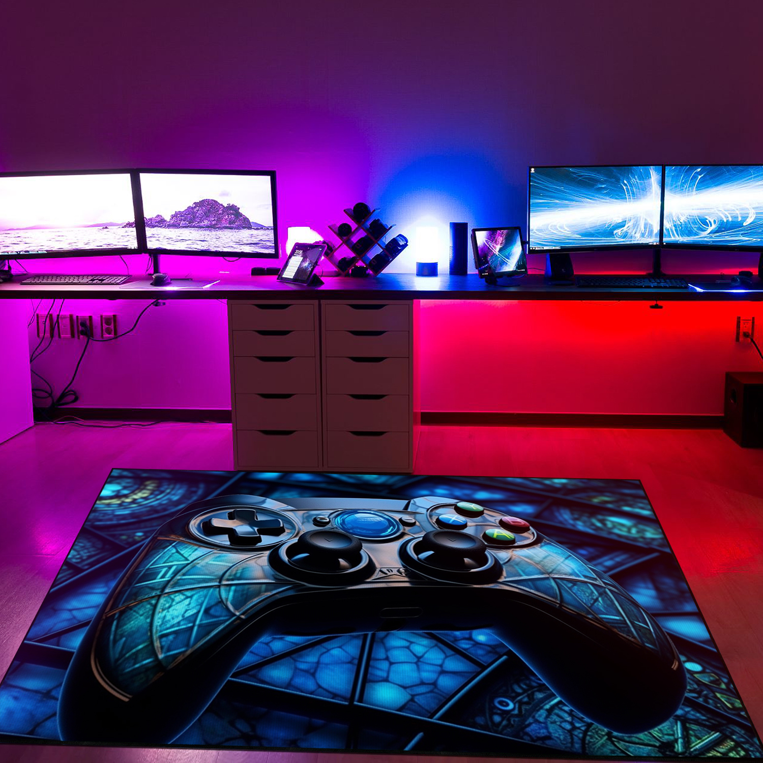 Personalized Game Room Themed Rug - Perfect for Any Boy's Room