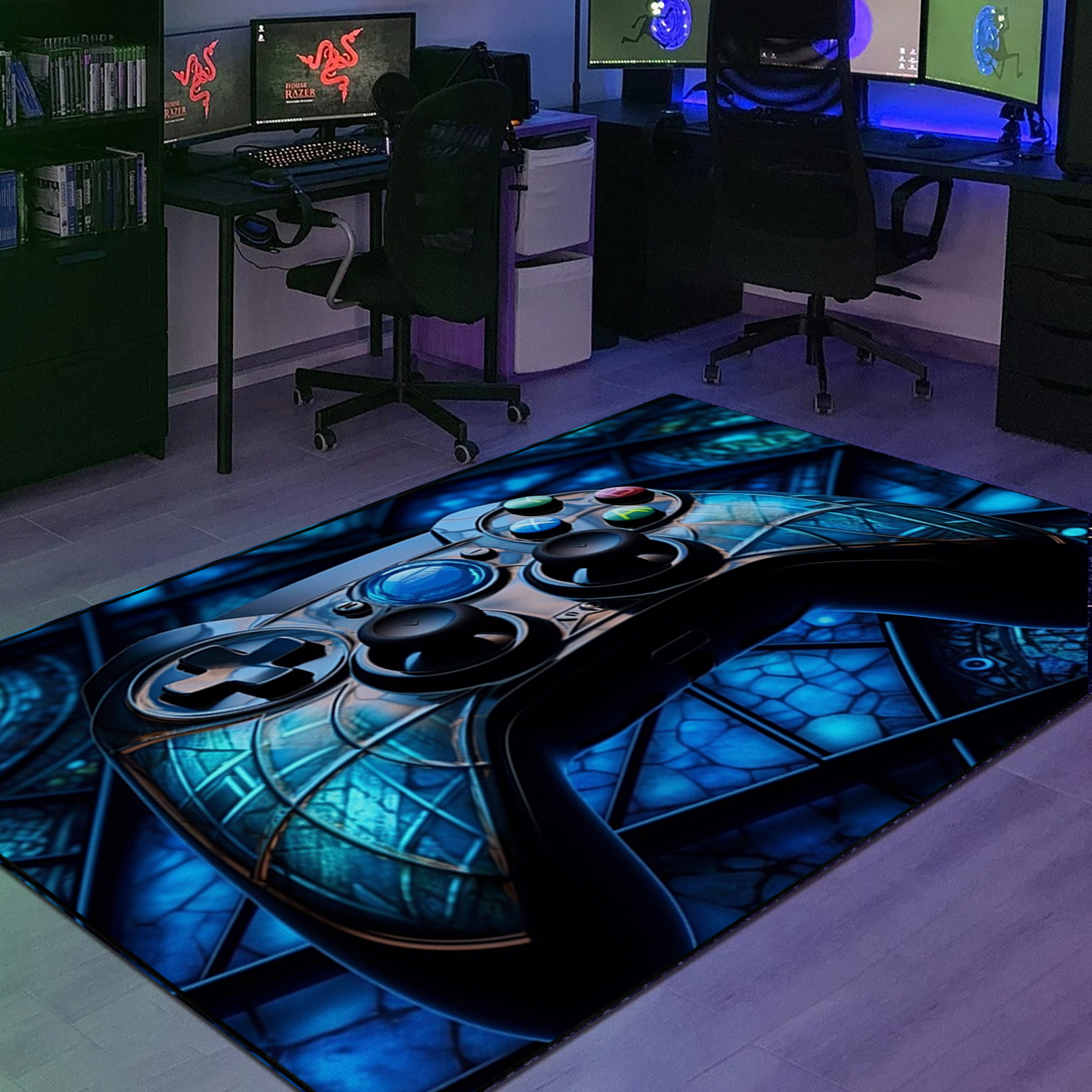 Personalized Game Room Themed Rug - Perfect for Any Boy's Room - Image 2
