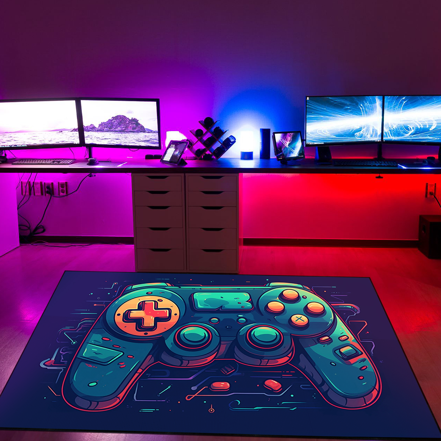 Personalized Game Room Themed Rug for Boys - Perfect Gift Idea for Kids - Add Some Style to Your Room - Image 3