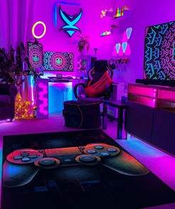 Personalized Game Room Themed Rug for Boys - Perfect Gift for Kids who Love Gaming