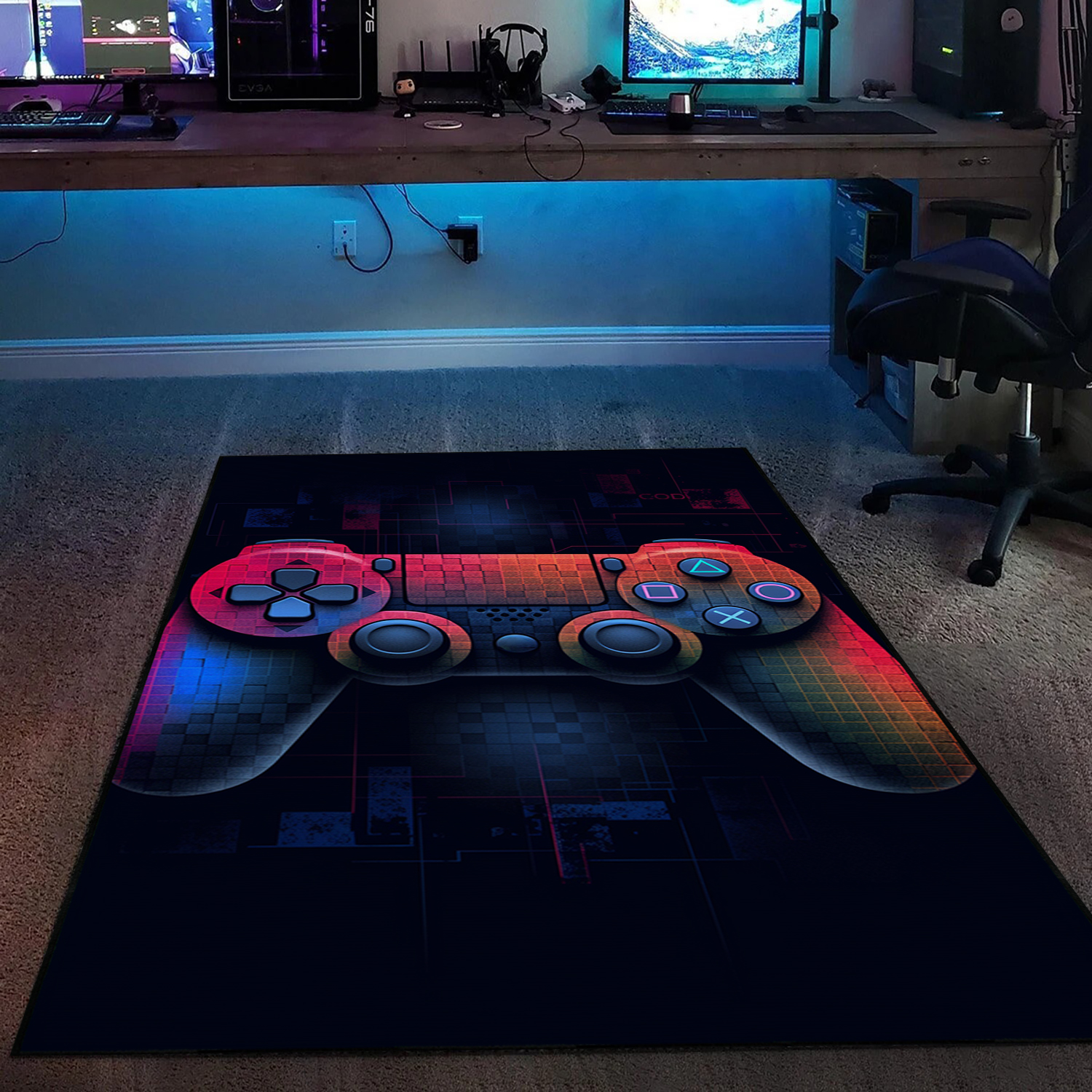 Personalized Game Room Themed Rug for Boys - Perfect Gift for Kids who Love Gaming - Image 3