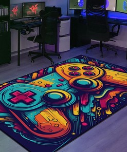 Personalized Game Room Themed Rug with Quotes - The Ultimate Game Room Decor
