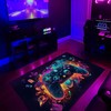 Personalized Gamer Rug - Shufflezone Gaming Area Rug T55 - Perfect for Teen Boys and Gamers