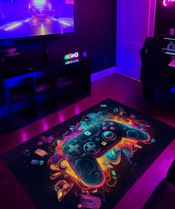 Personalized Gamer Rug - Shufflezone Gaming Area Rug T55 - Perfect for Teen Boys and Gamers