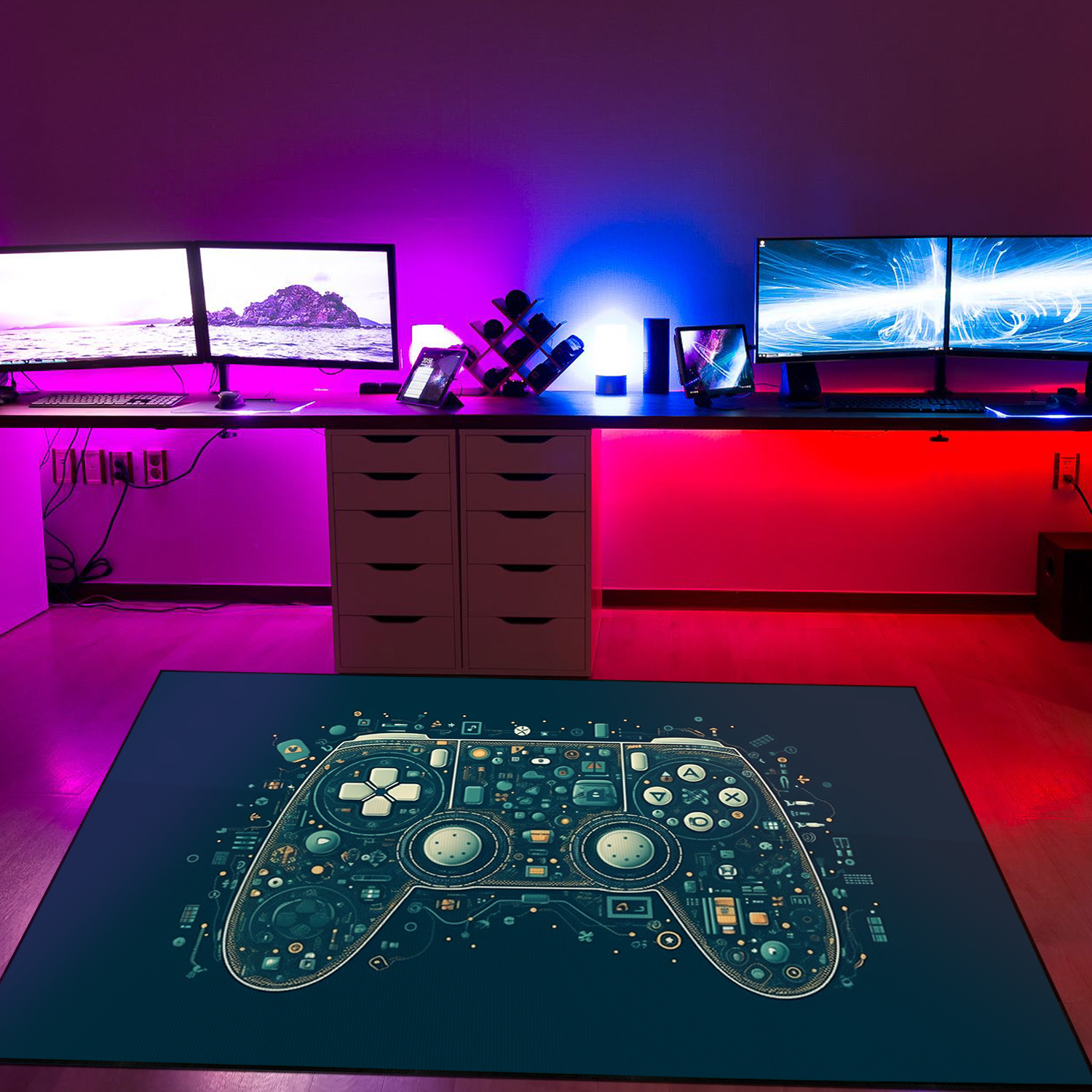 Personalized Gamer Rug for Bedroom - Customizable Game Room Area Rug for Boys - Add Some Style to Your Room - Image 3