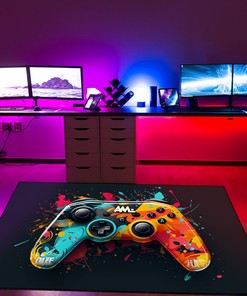 Personalized Gaming Carpet for Boys - Game Controller Area Rug with Non Slip Bathroom Rugs Washable M22