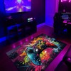 Personalized Gaming Rug for Boys Room - Customizable Game Controller Design - Suitable for Home Decoration