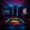 Personalized Gaming Rug for Boys Room with Custom Vintage Game Room Design