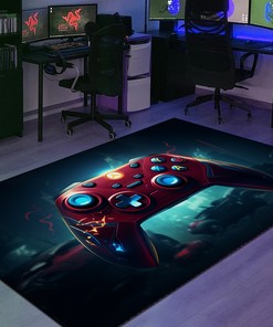 Personalized Gaming Rugs for Boys Bedrooms - Perfect for Boys Room Decor and Game Room Setup - Game Room Rug Ideas