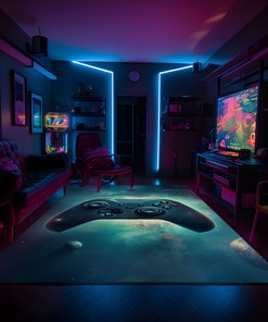 Personalized Gaming Rugs for Boys Bedrooms - Perfect for Boys who Love Gaming