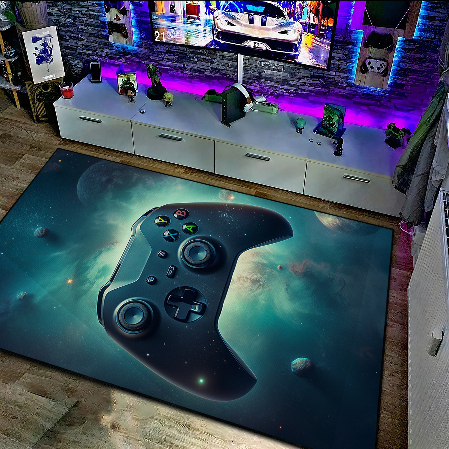 Personalized Gaming Rugs for Boys Bedrooms - Perfect for Boys who Love Gaming - Image 3