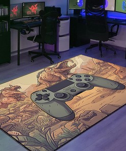 Personalized Gaming Rugs for Boys Bedrooms - Perfect for Boys who Love Gaming - Vintage Game Room Decor