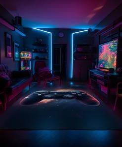 Personalized Gaming Themed Area Rugs - Perfect Addition to Any Game Room Setup
