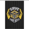 Personalized Heart Mind Soul Save The Bees Bathroom Shower Curtain