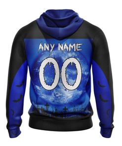 Personalized Los Angeles Rams Halloween 3D All Over Print Hoodie, Custom Name & Number Gifts For Fans